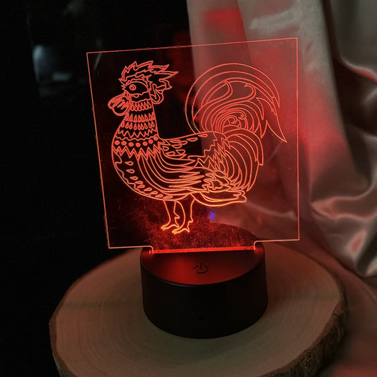 Engraved Acrylic Night Lamp Set