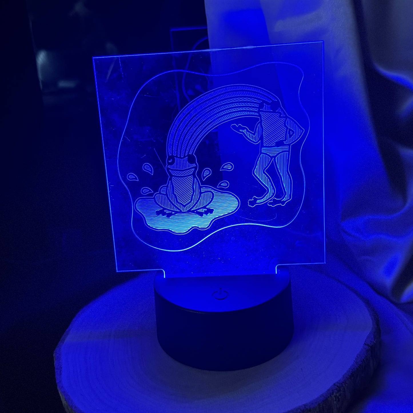 Engraved Acrylic Night Lamp Set