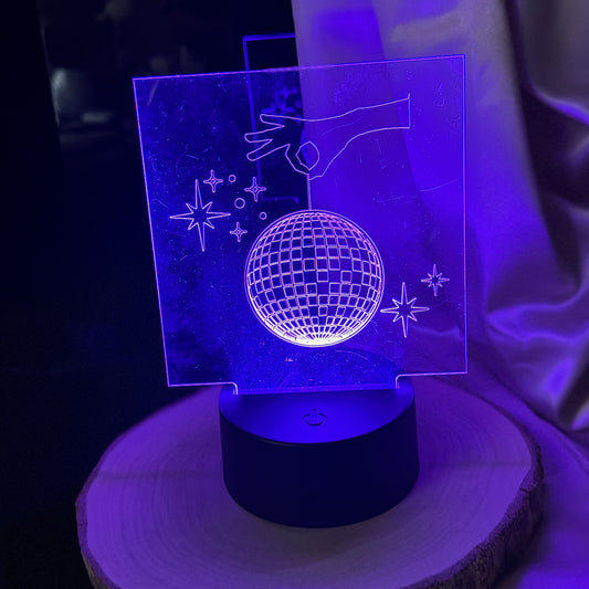 Engraved Acrylic Night Lamp Set