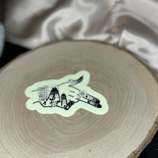 Glow in Dark Easy Peel Stickers